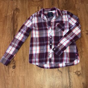 American Eagle Plaid Soft Boyfriend Shirt